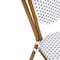 Flash Furniture Lourdes Thonet French Bistro Stacking Chair, White/Gray PE Rattan/Bamboo Print Alum Frame, 2PK 2-SDA-AD642002S-WHGY-NAT-GG - alternate 10
